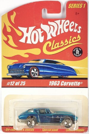 Corvette 1963 - Azul - Hot Wheels Classics